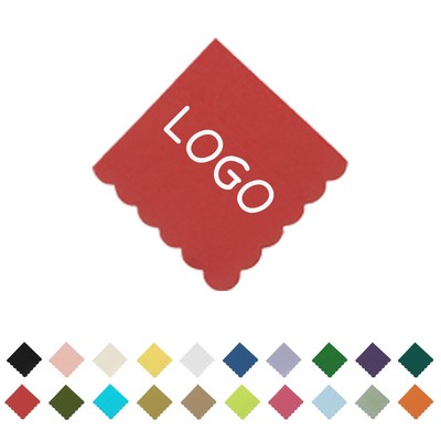 Custom 50Pcs Colored Lace-Edge Napkins