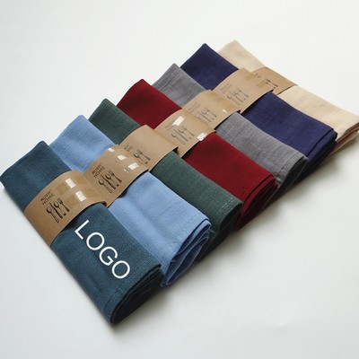 Faux Linen Fabric Soft Cloth Napkins